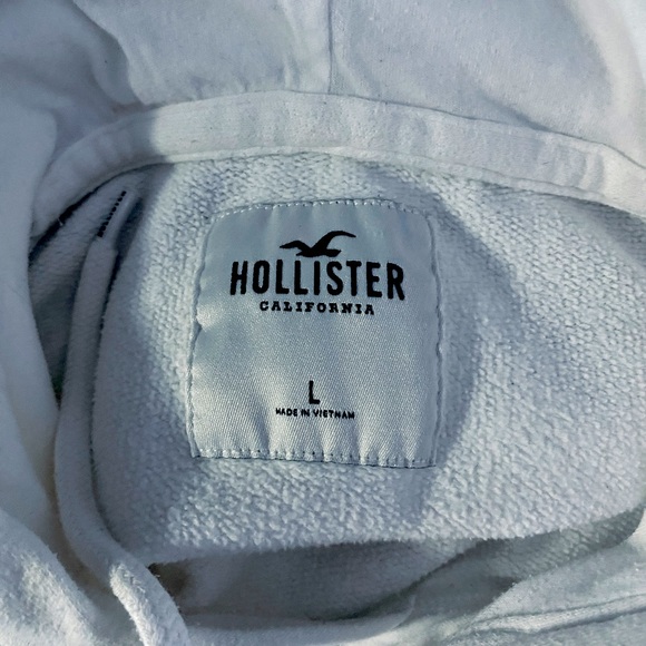 Hollister Men’s White Hooded sweater - Picture 4 of 4